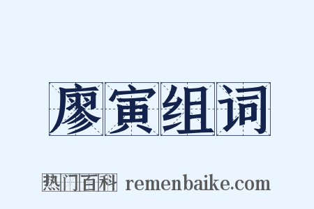 廖寅组词是什么意思的图片